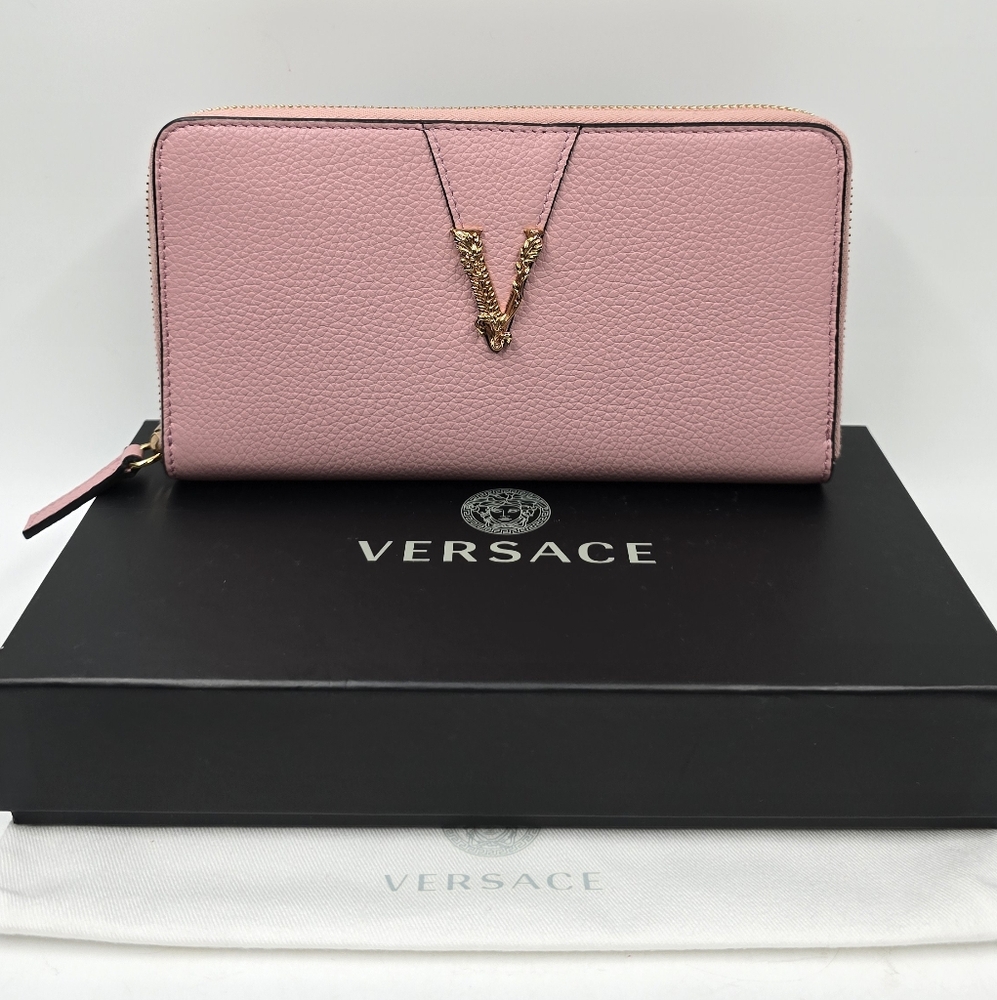 Versace Virtus Zip Around Wallet - Picture 1 of 16